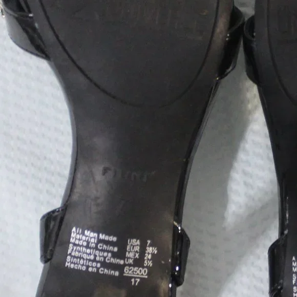 🖤 Fioni Black White Patent Stiletto Heels Size 7 - Picture 3 of 11